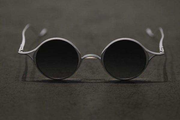 RIGARDS titanium round frame handmade glasses RG1021TI(A) frosted chalk white